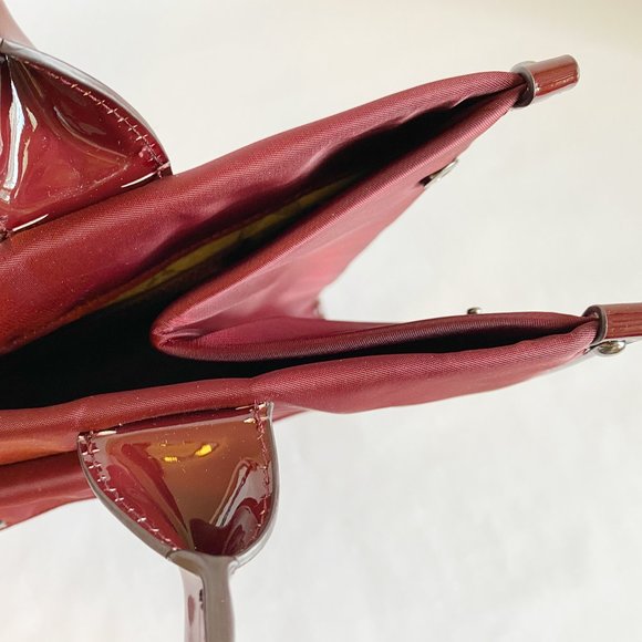 AIMEE Kestenberg Tote Bag Red Burgundy Nylon - Picture 7 of 12